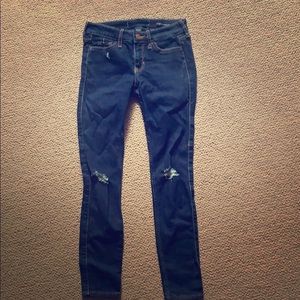 Hollister Low rise super skinny crop, Size 0